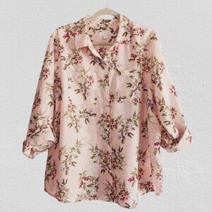 Charter Club XL Linen Floral Shirt